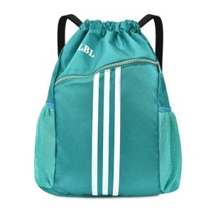 Custom Logo Drawstring Sports Backpack Bright Color With Basketball Compartme