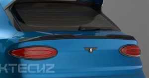 Auto Blue Bentley Bentayga Body Kit Widebody Carbon Fiber Front Lip Diffuser Wing Hood