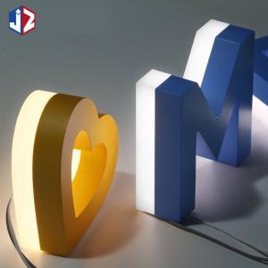 Luminous LED Channel Letter Signs Front Stainless Steel Back Acrylic