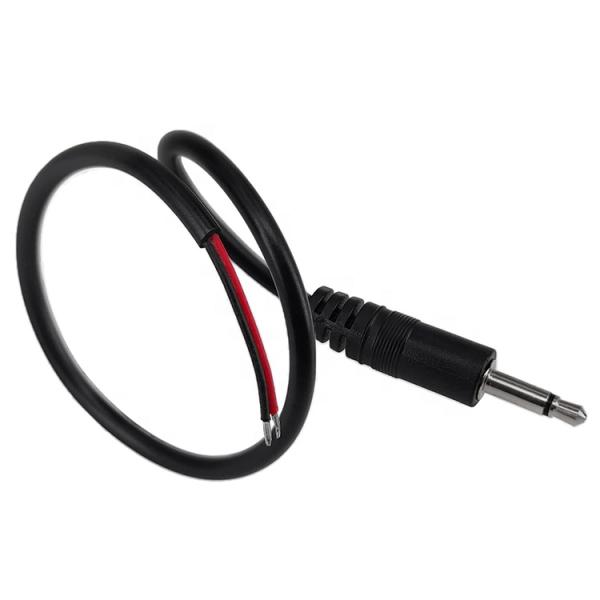 3.5mm 2 Poles TS Audio Mono Jack Male Plug to Bare Wires Open End Cable