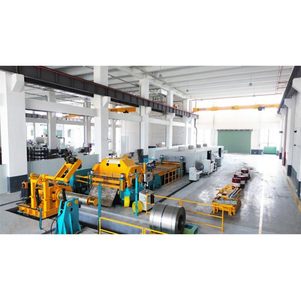 Uncoiling Leveling Laser Cutting Blanking Line For High Tensile Steel Stainless Steel Aluminum Sheets