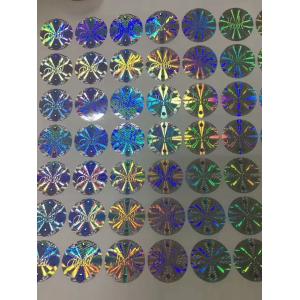 Quality Authentic Holographic Security Stickers Water Based Glue 25 Mircon Thickness for sale