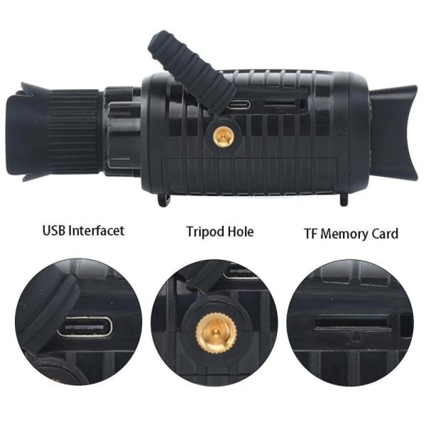 800m Monocular Night Vision Hunting Telescope Infrared 5x Digital Hunting Device