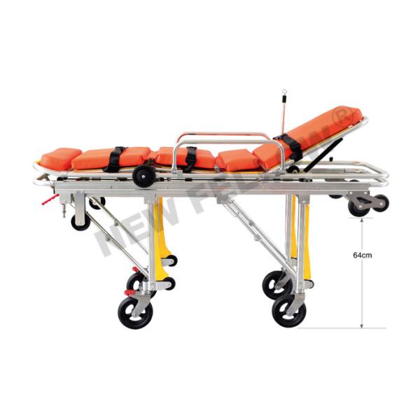 Buy Flexible Heavy Duty Big Ambulance Stretcher Chair Trolley , Folding Stretcher With Wheels at wholesale prices