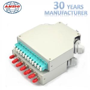 Cold Rolled Sheet Fiber Distribution Box LC SC FC ST 6 - 12 Ports Electrostatic