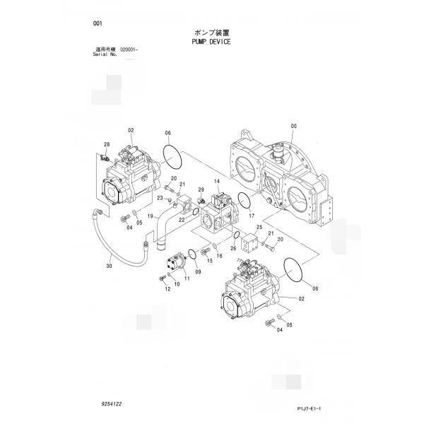 HITACHI excavator ZX850-3 ZX870-3 EX1200-6 Hydraulic Pump assy 4635645 K3V280