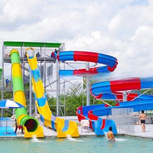 New Design Customized Water Park Equipment Adult Fiberglass Pool Slides