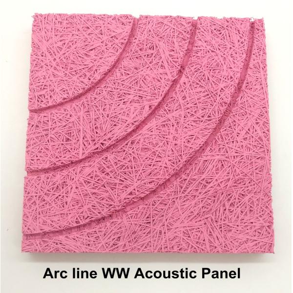 Auditorium Side Wall Black RAL Cement Wood Wool Acoustic Panels Soundproofing Board