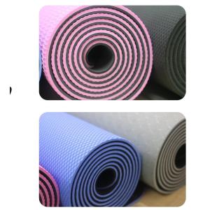 Durable Fitness Exercise Mat ,Natural Rubber TPE Surface Yoga Sweat Mat Unique