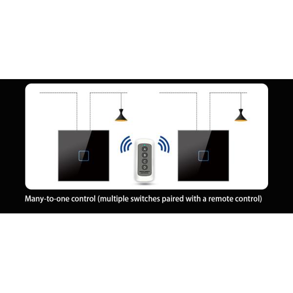 Wireless Remote Socket Accessories Metal 4 Keys Controller Universal Standard