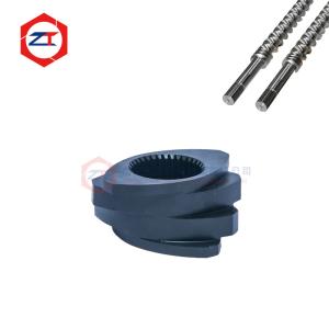 Adjustable Angle Twin Screw Tapered Mixing Blocks 42CrMo4 Material 3-Section