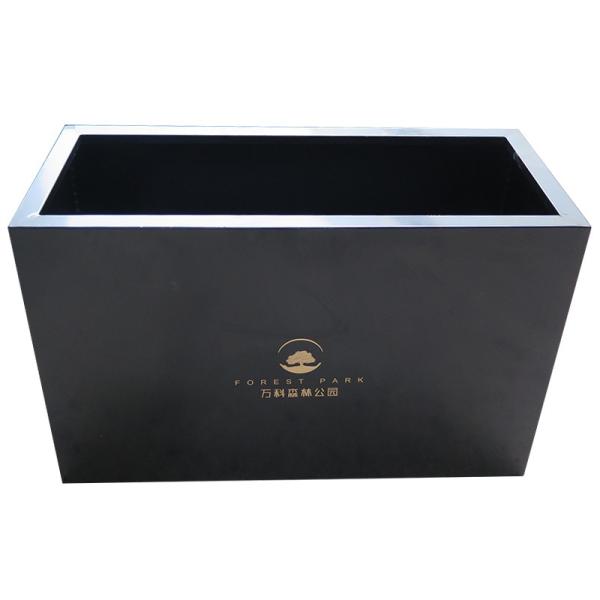 ISO9001 Large Galvanized Steel Garden Metal Flower Pots