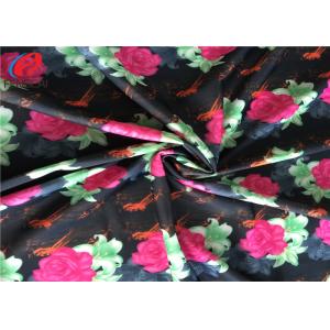 Waterproof Stretch Polyester Spandex Fabric , Printed Material For Bikini