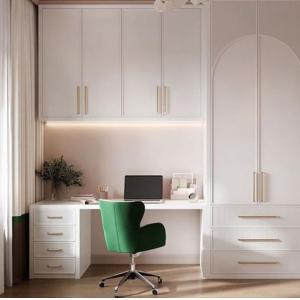 White Side Door Damping Track Desk Bedroom Wardrobe Closets