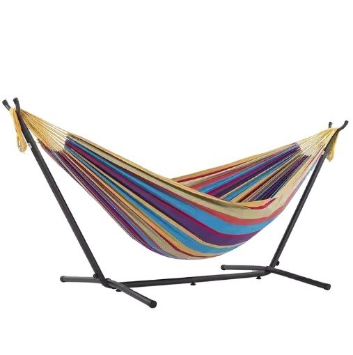 Buy Customized Color Outdoor Garden Hammock With Stand Portable Swing Standing Hammock at wholesale prices