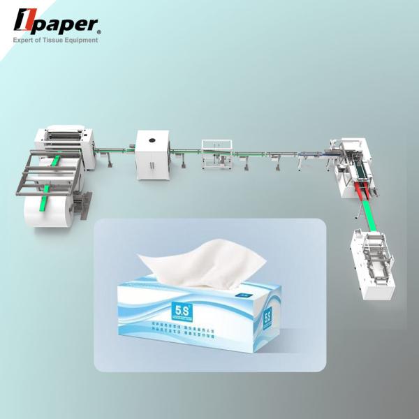 Automatic Facial Tissue Box Film Making Machine for Hot Melt Packaging and