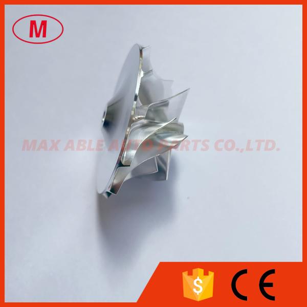 GT1249 34.66/49.00mm 6+6 blades high performance bore 4.08mm turbocharger milling/aluminum 2618/billet compressor wheel