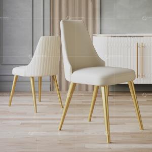 Home Brushed SS Dining Chairs Collection Sophisticated Armless