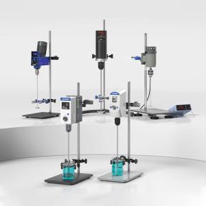 Mixing with Adjustable Mixing Rod Chuck Laboratory Stirrer and LCD Screen