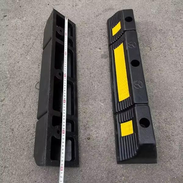 Durable Rubber Curb Garage Vehicle Floor Stopper For Parking