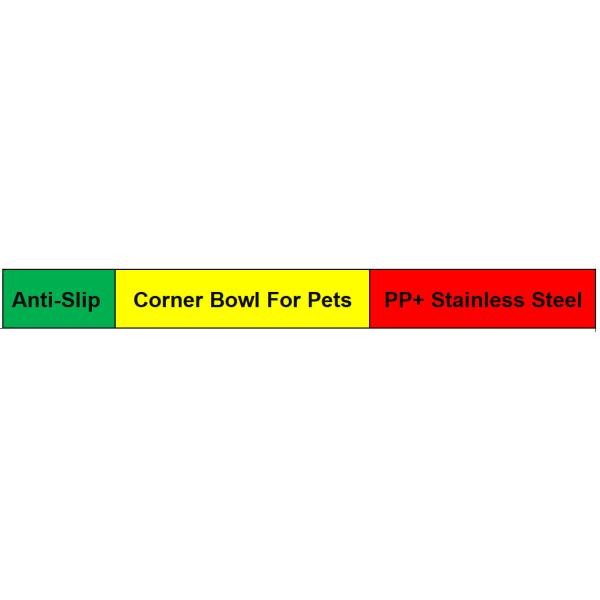 Pet Stainless Steel Elevated Single Bowl Anti-Upset Non-Slip Bowl Large Capacity Anti-Cervical Spine Dog Food Bowl