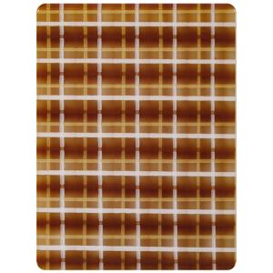 Brown Grid Pearl Patterned Acrylic Sheet 1/8 In Thick For Advertising