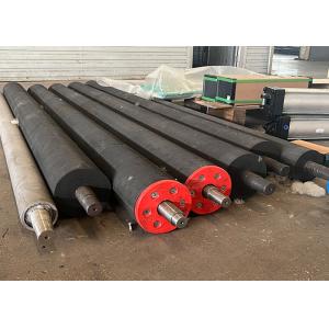Round Disc Rubber Conveyor Rollers Mild Steel Conveyor Belt Tracking Roller