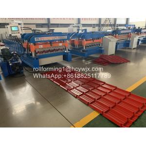 Glazed Steel Tile Roll Forming Machine 220V 60Hz 3 Phase