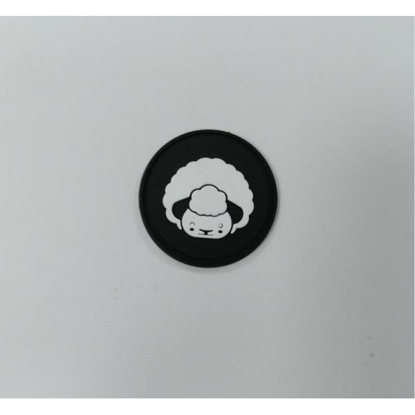 Buy 3D Washable Badge Silicone Rubber Labels Heat Transfer Customized at wholesale prices