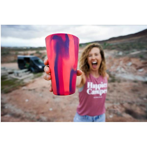 480ml 16 OZ BPA Free Silicone Durable Pint Beer Drinking Cup Ideal for Promotion Gift