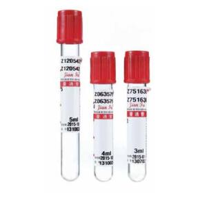 CE ISO Plain Vacutainer without additives 5ml-10ml PET Glass