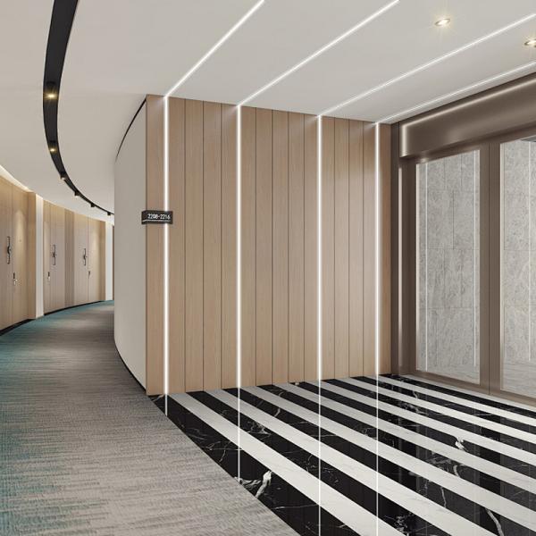 Close-up view of LED aluminum profile construction