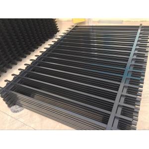 Boundary protection welded galvanized steel temporary picket fence tubular