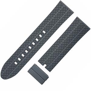 Quality SGS 24mm Rubber Watch Bands , SHX Mens Rubber Watch Straps for sale