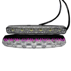 New 12-24V High Power 6 LEDs DRL