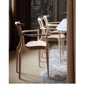 Italian Style Minimalist Hotel Restaurant Furniture Genuine Leather Solid Wood