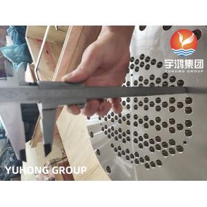 STAINLESS STEEL TUBESHEET PLATE MADE ASTM A240 SS316L CUSTOMIZED