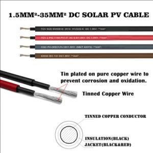 China Roll Packaging Solar Direct Current Cable With Copper Conductor on sale