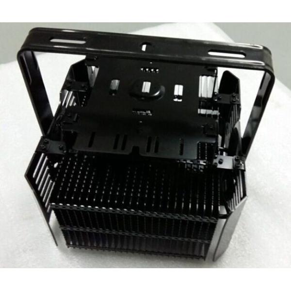 Buy Black LED Lighting Aluminum Heat Sink Extrusions 320W Anodized Surface at wholesale prices