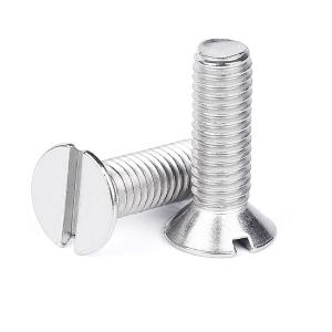 China Supplier GB68 DIN963 Stainless Steel Machine Flat Head Micro Screwsstuds on sale