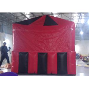 Quality Red / Black Small Cube Shaped Inflatable Air Tent For Wedding Or Exhibition PVC Tarpaulin for sale