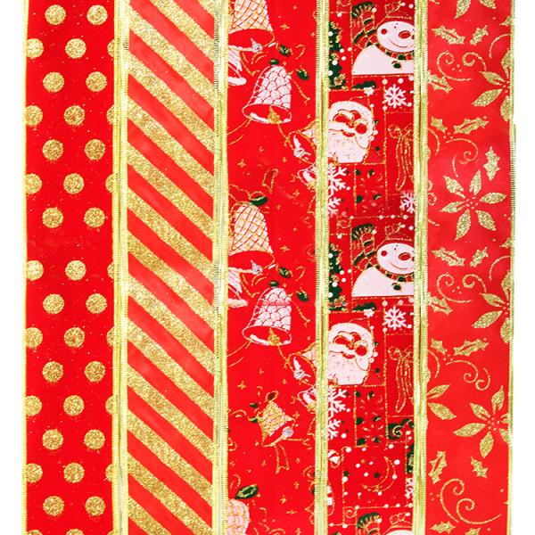 factory wholesales red ribbon award ribbon wired christmas ribbon