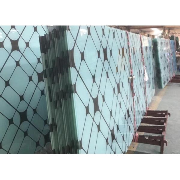 Buy 19mm Grinded Digital Ceramic Printed Glass High Temperature Resistant at wholesale prices