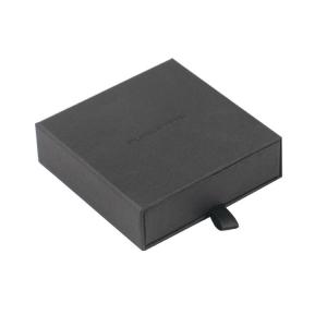 Matte Black Necklace Sliding Drawer Gift Boxes Sustainable Material