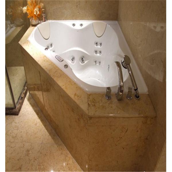 Rectangle Crema Marble Marfil Stone Slab Countertop For Laundry Room