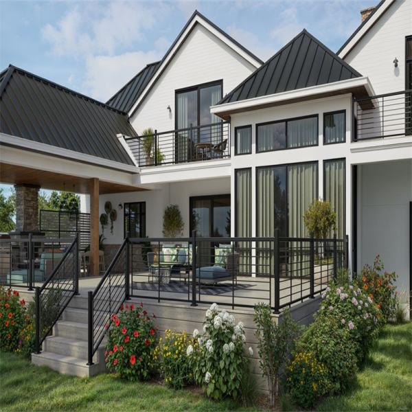 Buy Aluminum Slat Fence Panel XY-PF043 for Stair Railing at wholesale prices