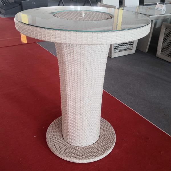 Hot Selling Outdoor Furniture Bar Set Durable Rattan Wicker Bar Stool And Chairs Poly Rattan Round Bar furniture Set