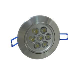 Low Power 85 - 265V 50HZ Die - Casting Alu & Glass LED Ceiling Lamp 7W CE, RoHS