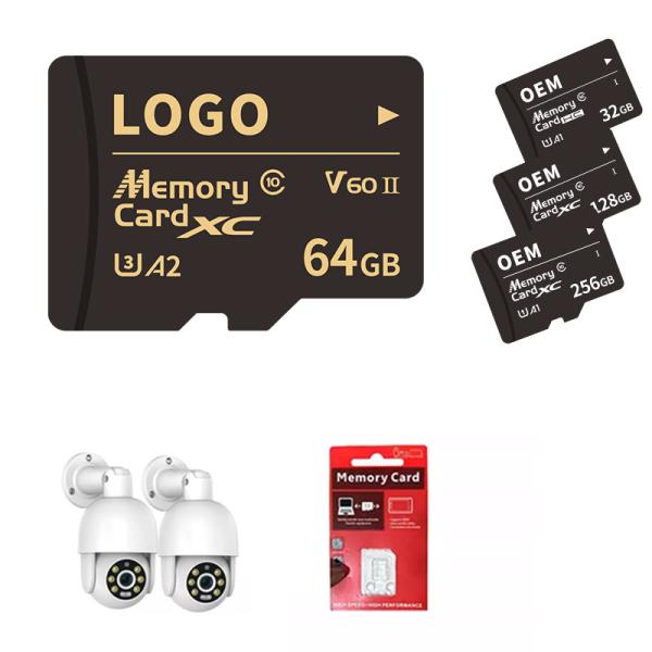 Buy OEM ODM Plastic Surveillance Camera Memory Card 32gb 64gb at wholesale prices