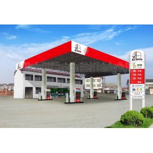 AISI ASTM Steel Building Trusses Prefabricated Gas Station Structure